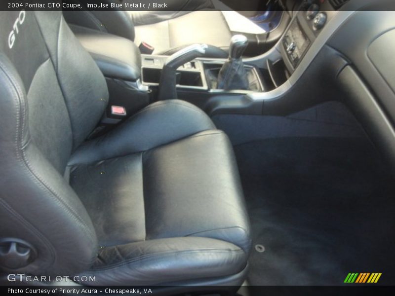 Front Seat of 2004 GTO Coupe