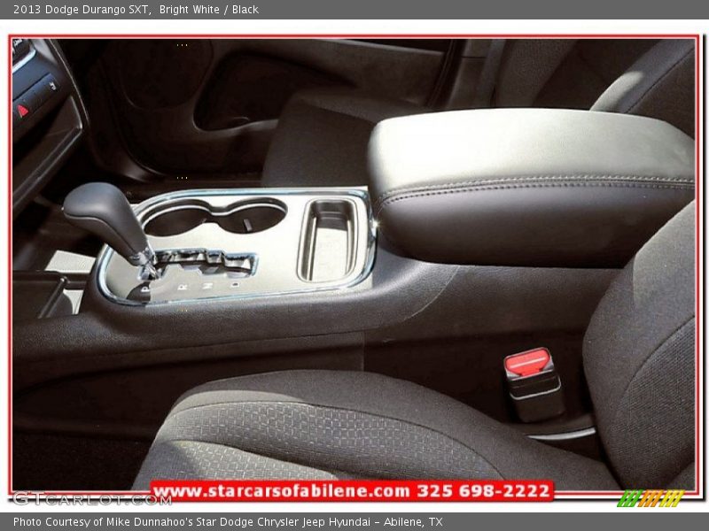 Bright White / Black 2013 Dodge Durango SXT
