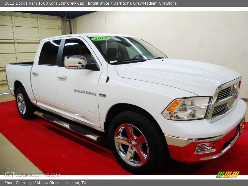 Bright White / Dark Slate Gray/Medium Graystone 2012 Dodge Ram 1500 Lone Star Crew Cab