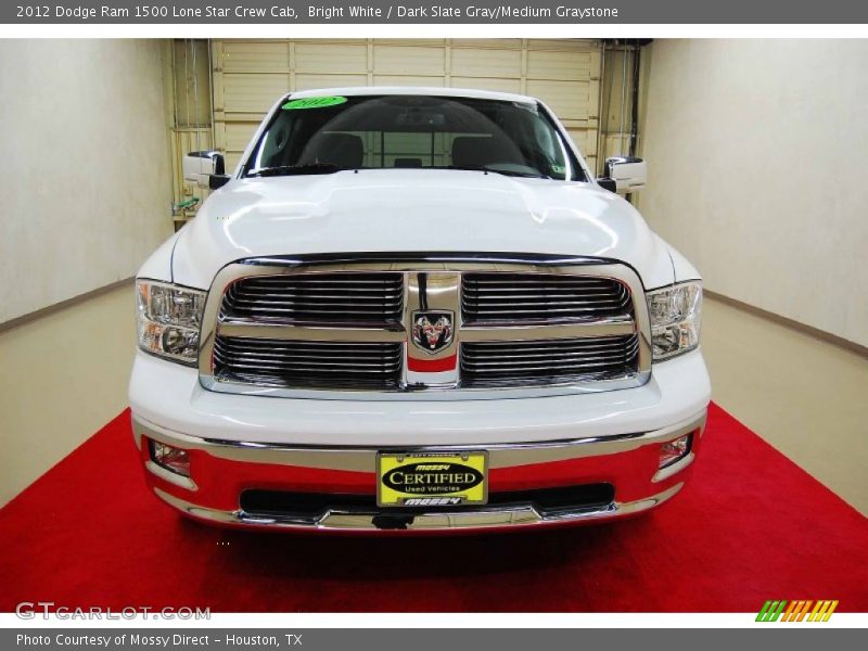 Bright White / Dark Slate Gray/Medium Graystone 2012 Dodge Ram 1500 Lone Star Crew Cab