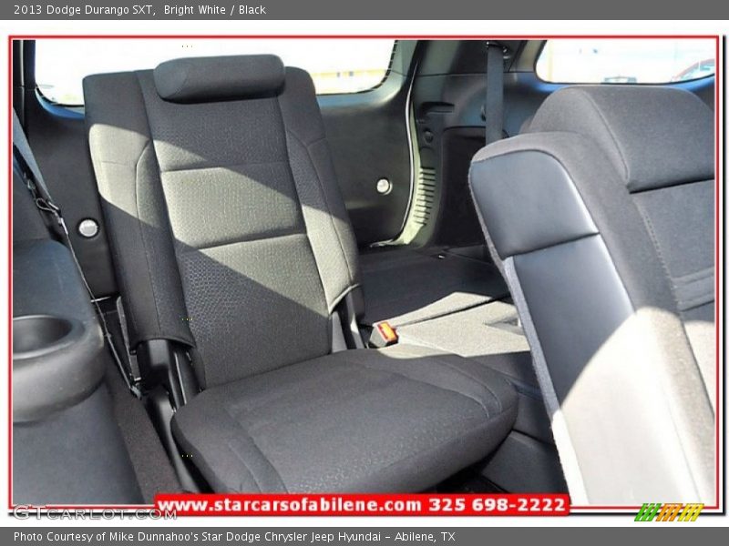 Bright White / Black 2013 Dodge Durango SXT