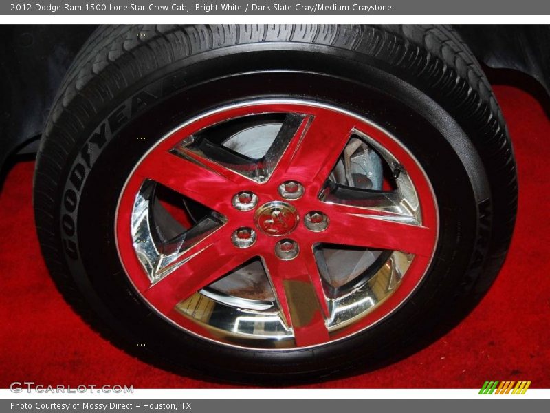 Bright White / Dark Slate Gray/Medium Graystone 2012 Dodge Ram 1500 Lone Star Crew Cab