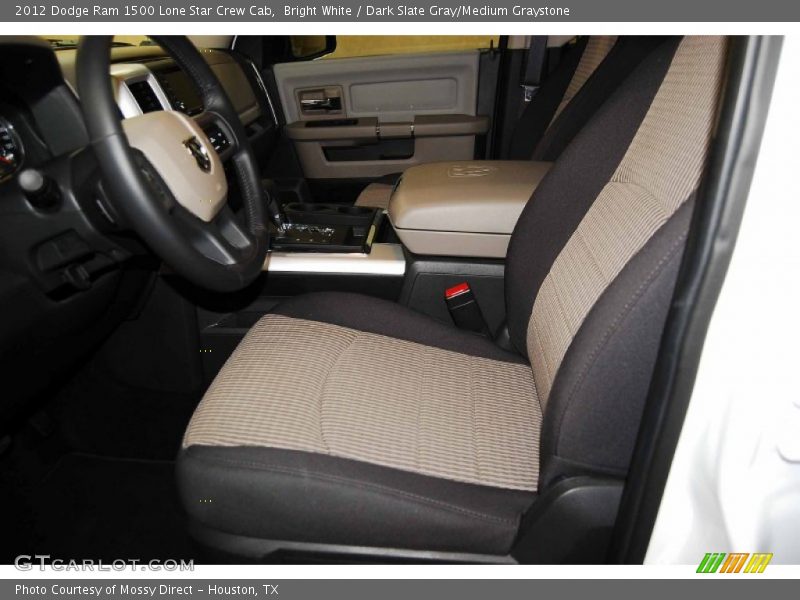 Bright White / Dark Slate Gray/Medium Graystone 2012 Dodge Ram 1500 Lone Star Crew Cab