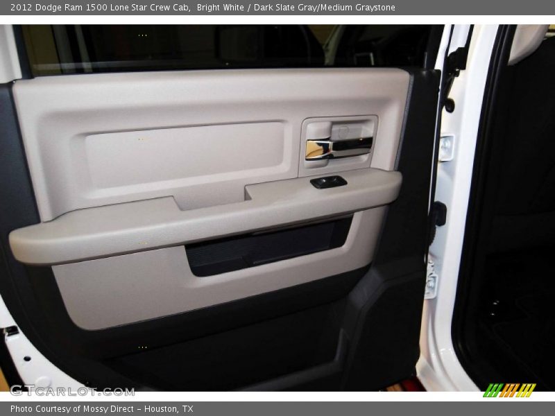 Bright White / Dark Slate Gray/Medium Graystone 2012 Dodge Ram 1500 Lone Star Crew Cab