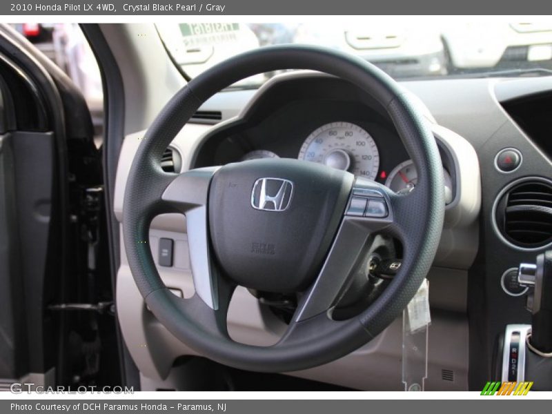 Crystal Black Pearl / Gray 2010 Honda Pilot LX 4WD