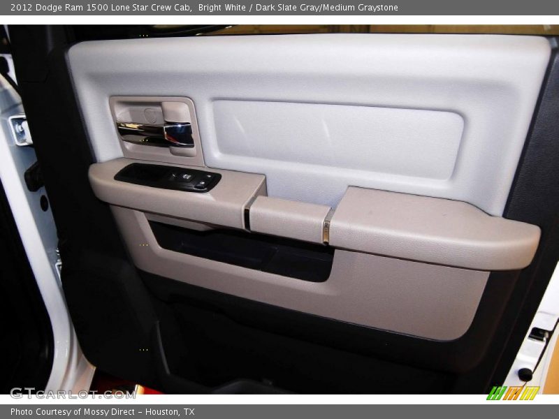 Bright White / Dark Slate Gray/Medium Graystone 2012 Dodge Ram 1500 Lone Star Crew Cab