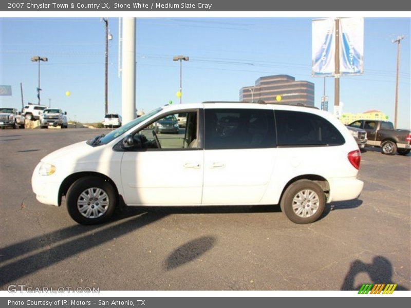 Stone White / Medium Slate Gray 2007 Chrysler Town & Country LX