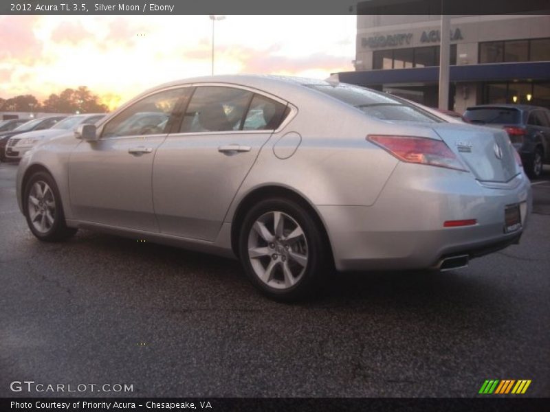 Silver Moon / Ebony 2012 Acura TL 3.5