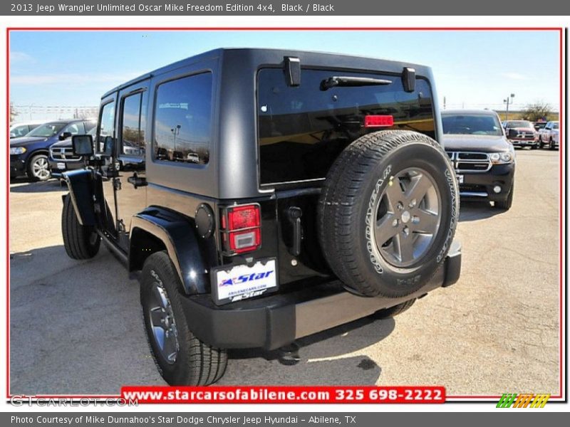 Black / Black 2013 Jeep Wrangler Unlimited Oscar Mike Freedom Edition 4x4