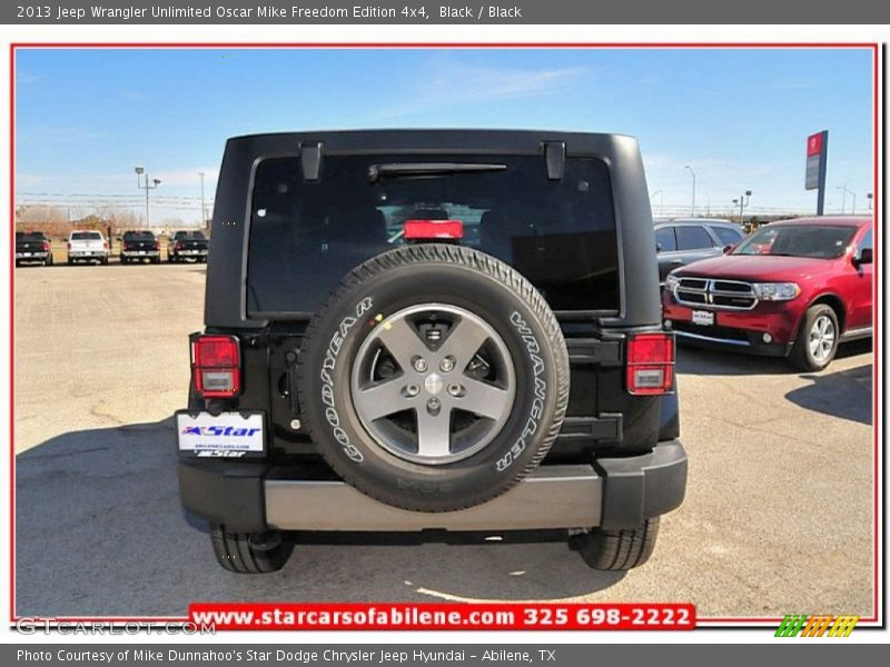 Black / Black 2013 Jeep Wrangler Unlimited Oscar Mike Freedom Edition 4x4