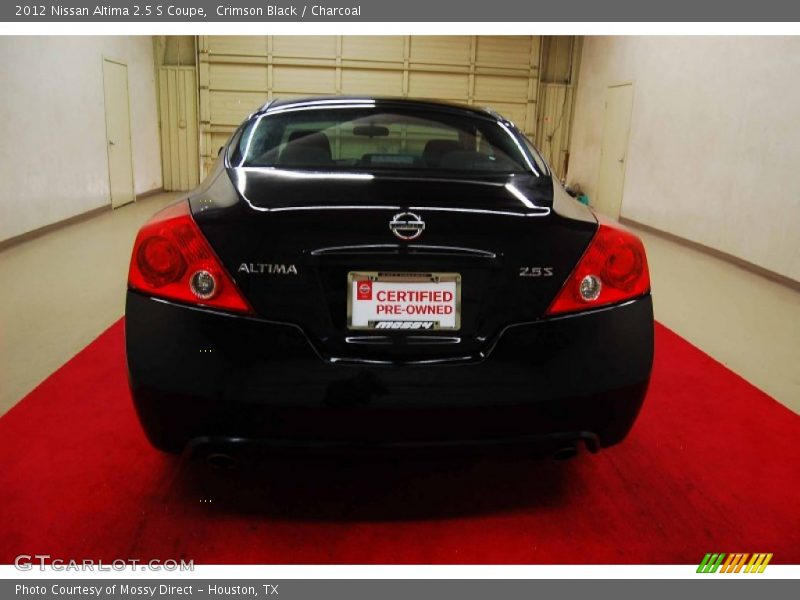 Crimson Black / Charcoal 2012 Nissan Altima 2.5 S Coupe