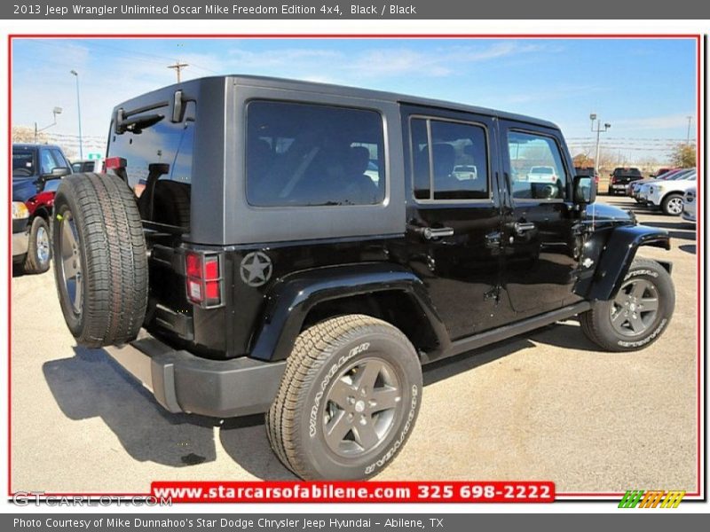 Black / Black 2013 Jeep Wrangler Unlimited Oscar Mike Freedom Edition 4x4