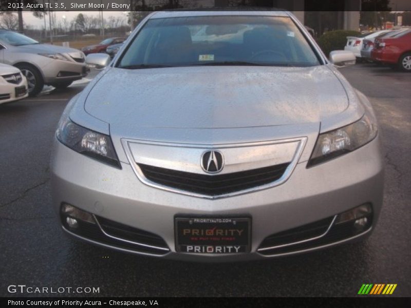 Silver Moon / Ebony 2012 Acura TL 3.5