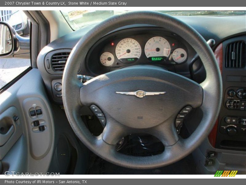 Stone White / Medium Slate Gray 2007 Chrysler Town & Country LX