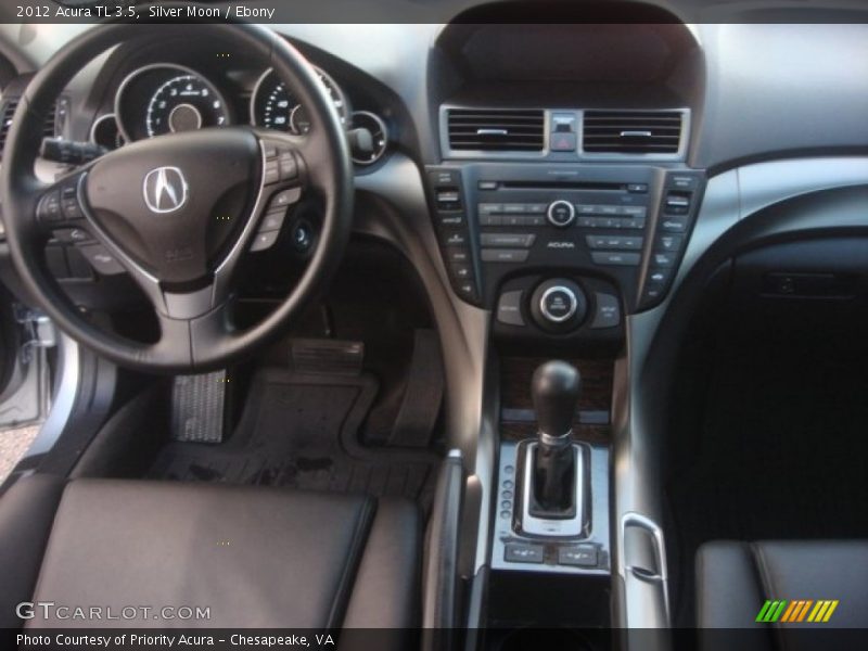 Silver Moon / Ebony 2012 Acura TL 3.5