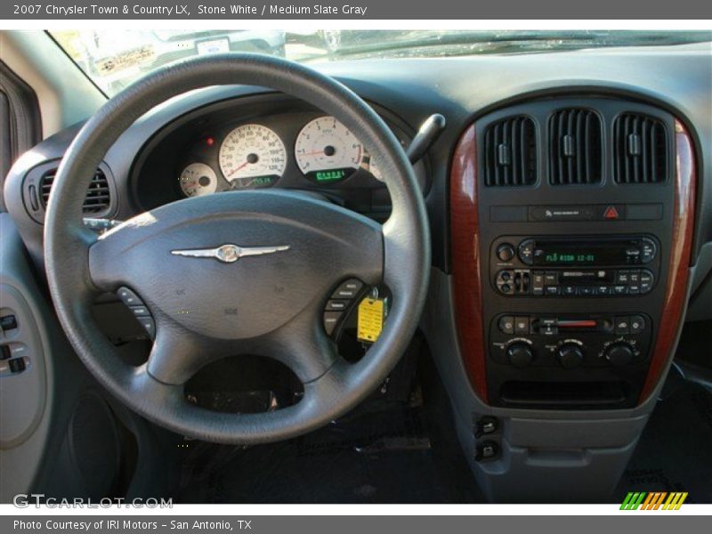 Stone White / Medium Slate Gray 2007 Chrysler Town & Country LX