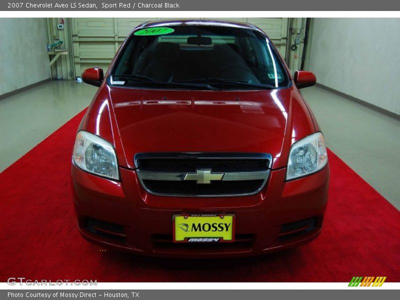 Sport Red / Charcoal Black 2007 Chevrolet Aveo LS Sedan