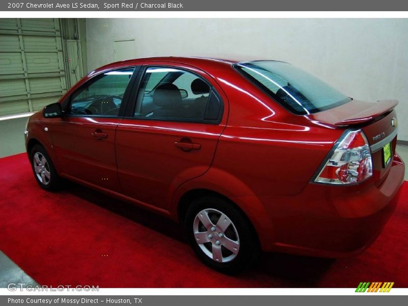 Sport Red / Charcoal Black 2007 Chevrolet Aveo LS Sedan