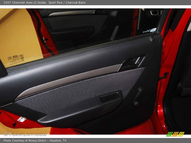 Sport Red / Charcoal Black 2007 Chevrolet Aveo LS Sedan