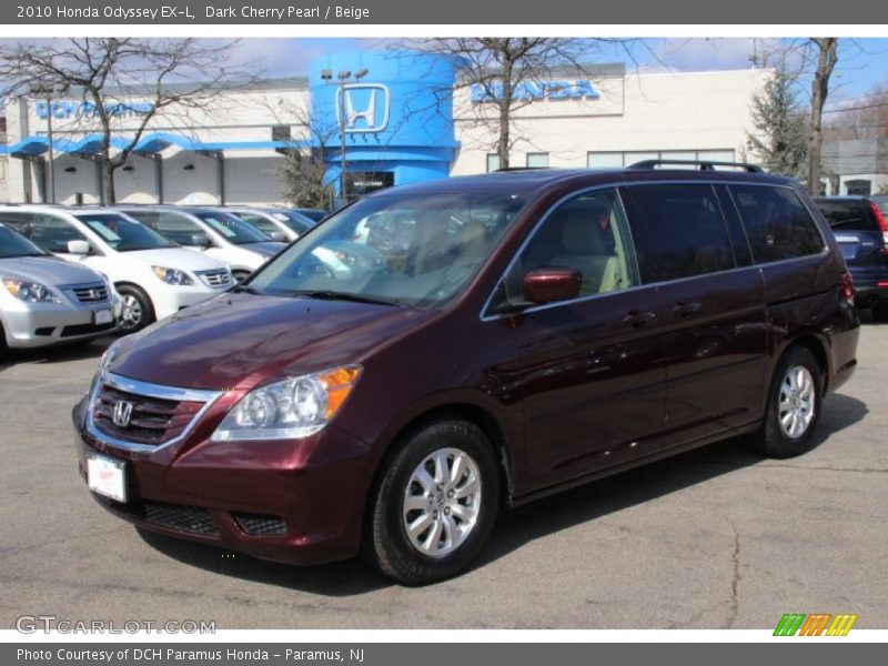 Dark Cherry Pearl / Beige 2010 Honda Odyssey EX-L