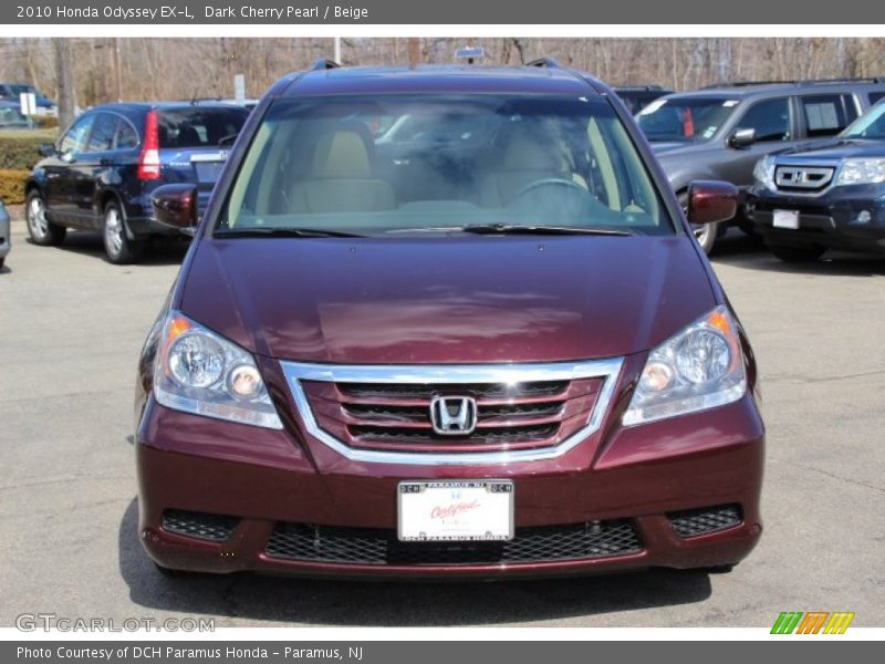 Dark Cherry Pearl / Beige 2010 Honda Odyssey EX-L
