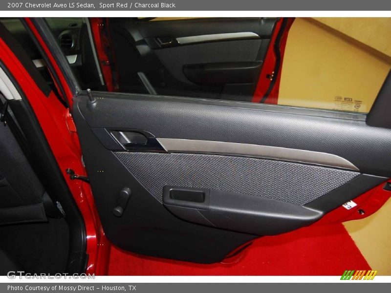 Sport Red / Charcoal Black 2007 Chevrolet Aveo LS Sedan