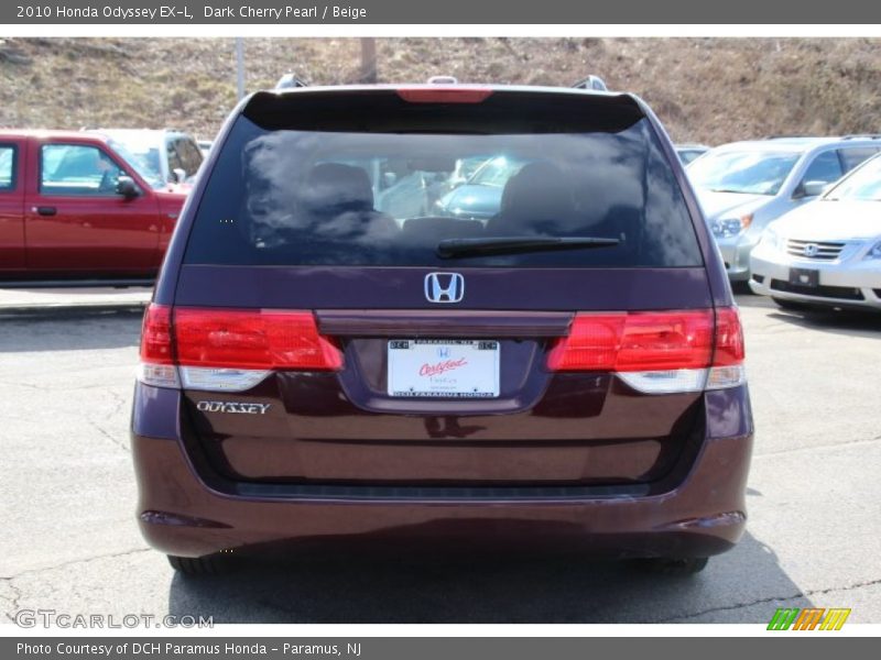 Dark Cherry Pearl / Beige 2010 Honda Odyssey EX-L