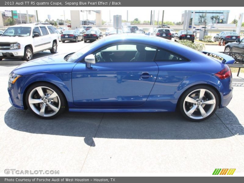 Sepang Blue Pearl Effect / Black 2013 Audi TT RS quattro Coupe