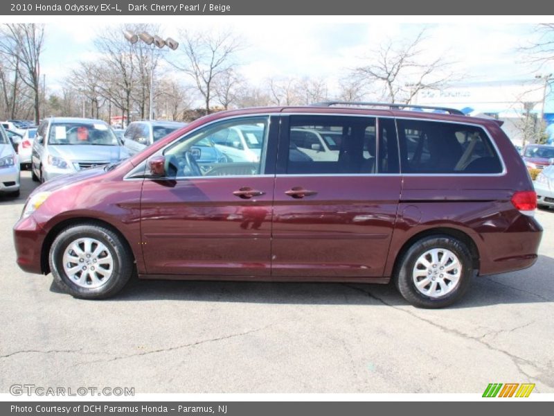 Dark Cherry Pearl / Beige 2010 Honda Odyssey EX-L
