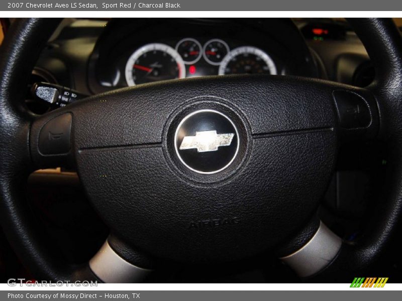 Sport Red / Charcoal Black 2007 Chevrolet Aveo LS Sedan