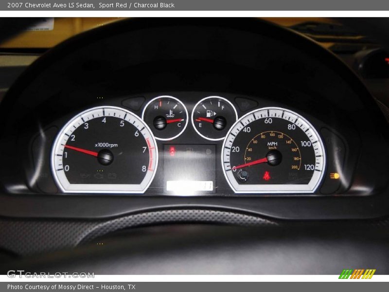 Sport Red / Charcoal Black 2007 Chevrolet Aveo LS Sedan