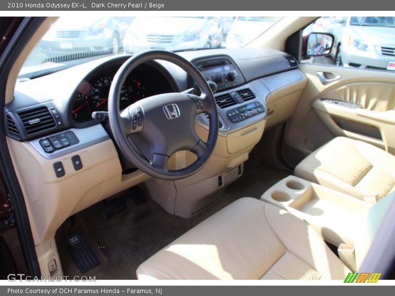 Dark Cherry Pearl / Beige 2010 Honda Odyssey EX-L