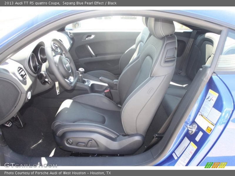 Front Seat of 2013 TT RS quattro Coupe