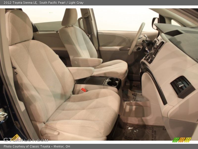 South Pacific Pearl / Light Gray 2012 Toyota Sienna LE