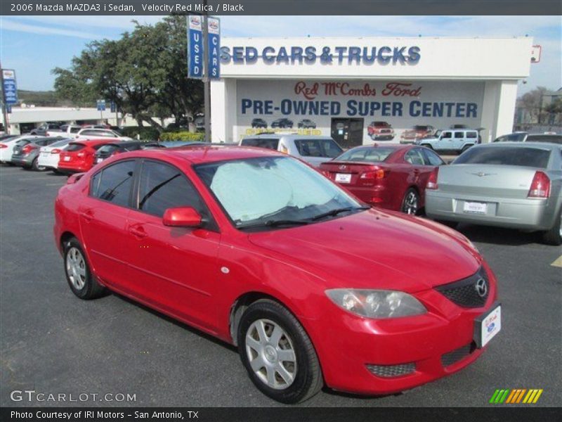 Velocity Red Mica / Black 2006 Mazda MAZDA3 i Sedan