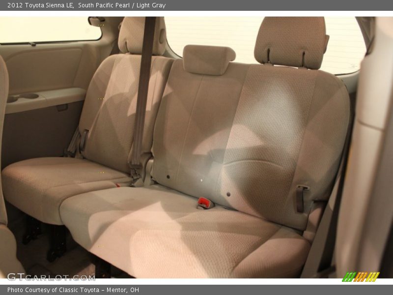 South Pacific Pearl / Light Gray 2012 Toyota Sienna LE