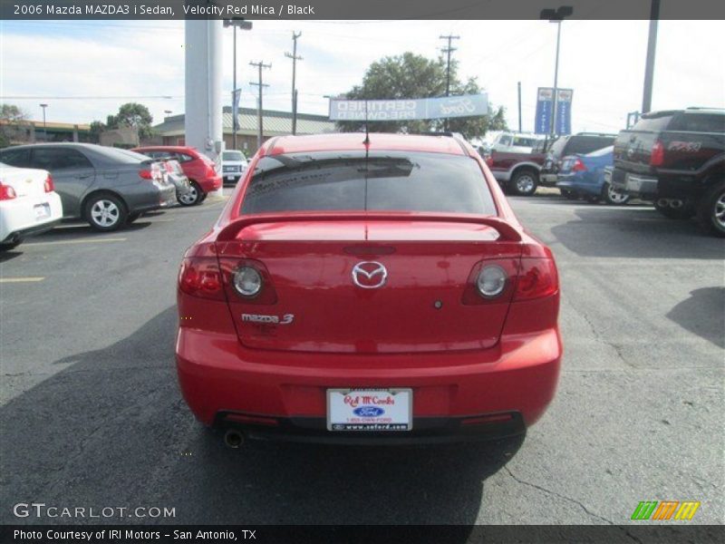 Velocity Red Mica / Black 2006 Mazda MAZDA3 i Sedan