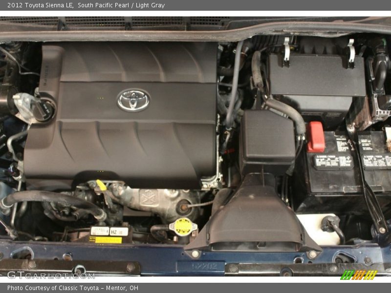 South Pacific Pearl / Light Gray 2012 Toyota Sienna LE