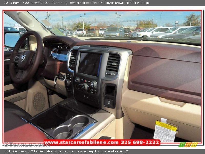 Western Brown Pearl / Canyon Brown/Light Frost Beige 2013 Ram 1500 Lone Star Quad Cab 4x4