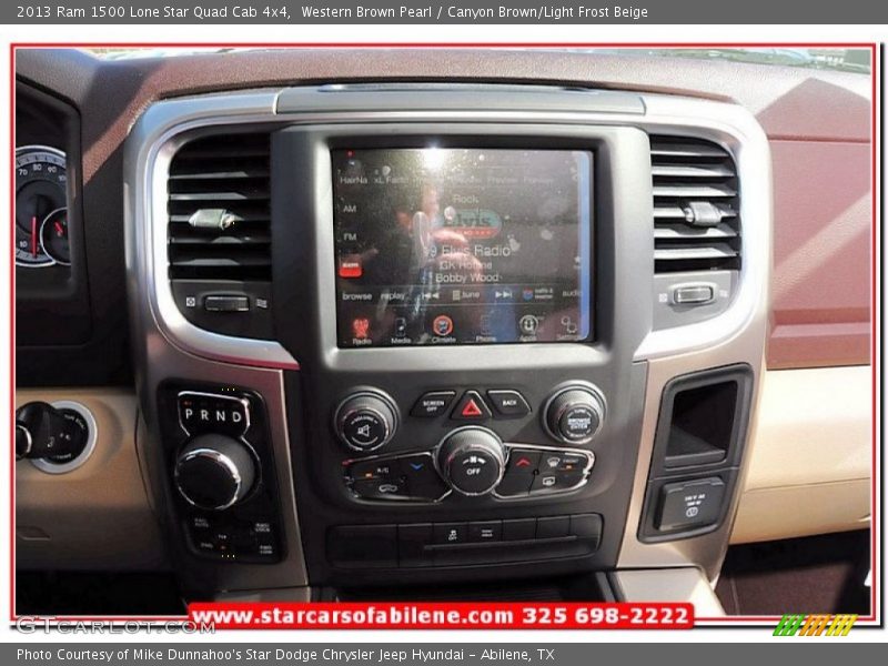 Western Brown Pearl / Canyon Brown/Light Frost Beige 2013 Ram 1500 Lone Star Quad Cab 4x4