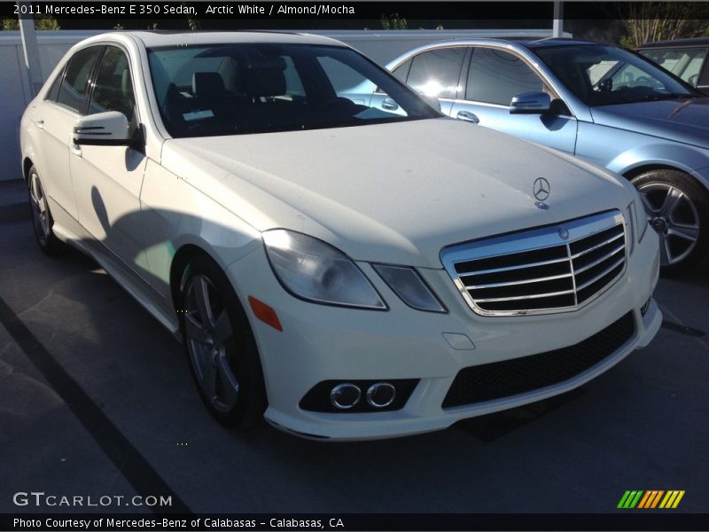 Arctic White / Almond/Mocha 2011 Mercedes-Benz E 350 Sedan