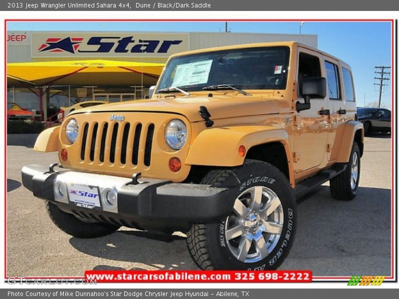 Dune / Black/Dark Saddle 2013 Jeep Wrangler Unlimited Sahara 4x4