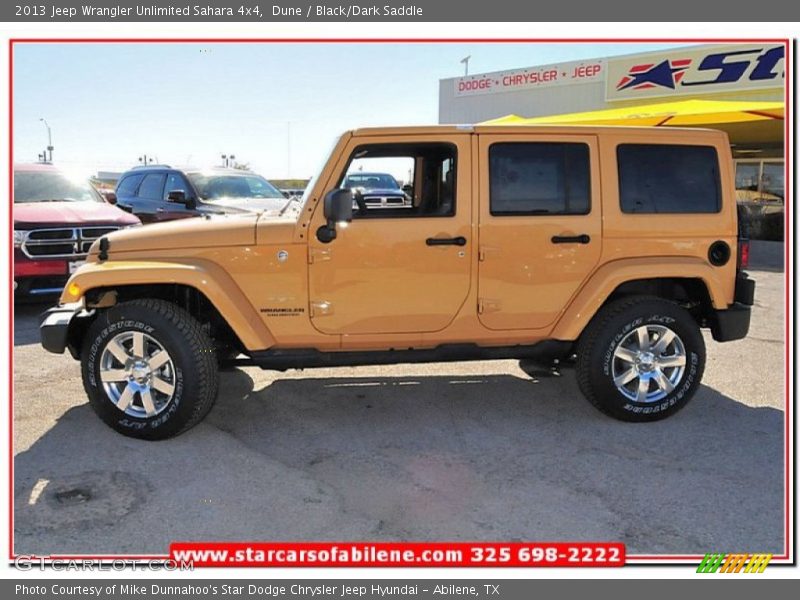Dune / Black/Dark Saddle 2013 Jeep Wrangler Unlimited Sahara 4x4