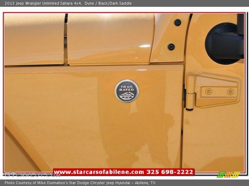 Dune / Black/Dark Saddle 2013 Jeep Wrangler Unlimited Sahara 4x4