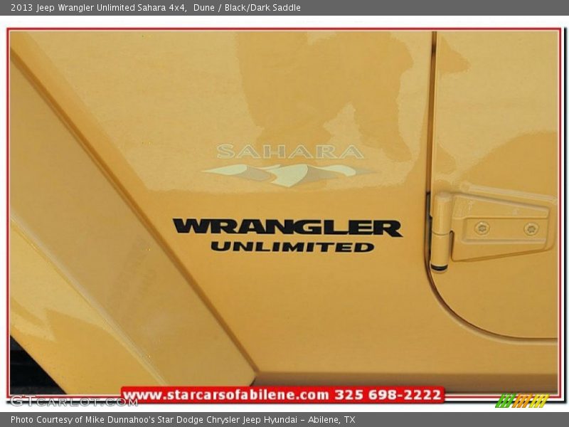 Dune / Black/Dark Saddle 2013 Jeep Wrangler Unlimited Sahara 4x4