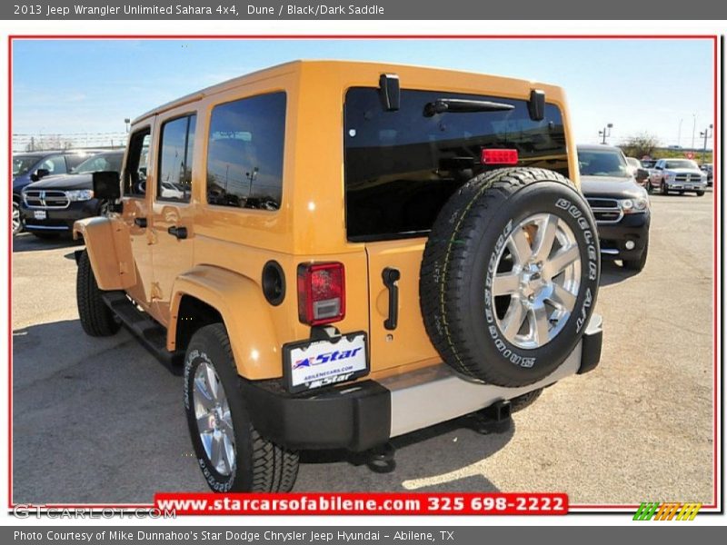 Dune / Black/Dark Saddle 2013 Jeep Wrangler Unlimited Sahara 4x4