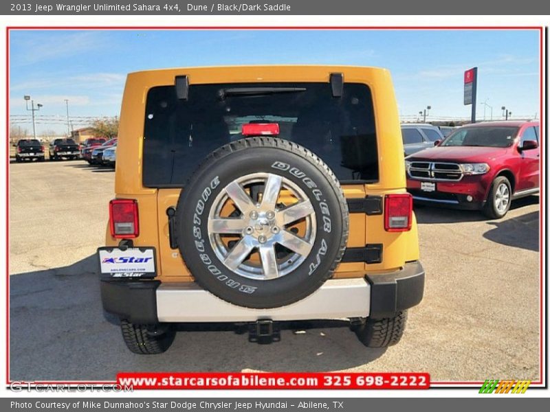 Dune / Black/Dark Saddle 2013 Jeep Wrangler Unlimited Sahara 4x4