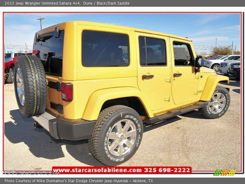 Dune / Black/Dark Saddle 2013 Jeep Wrangler Unlimited Sahara 4x4