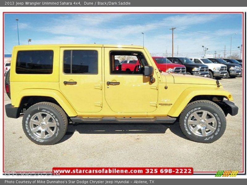 Dune / Black/Dark Saddle 2013 Jeep Wrangler Unlimited Sahara 4x4