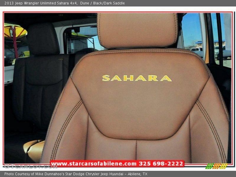 Dune / Black/Dark Saddle 2013 Jeep Wrangler Unlimited Sahara 4x4